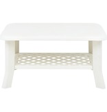 VidaXL Salontafel 90x60x46 cm kunststof wit