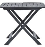 VidaXL Tuintafel inklapbaar 79x72x70 cm kunststof antraciet