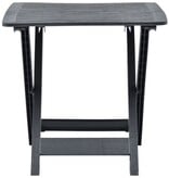 VidaXL Tuintafel inklapbaar 79x72x70 cm kunststof antraciet