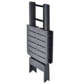 VidaXL Tuintafel inklapbaar 79x72x70 cm kunststof antraciet