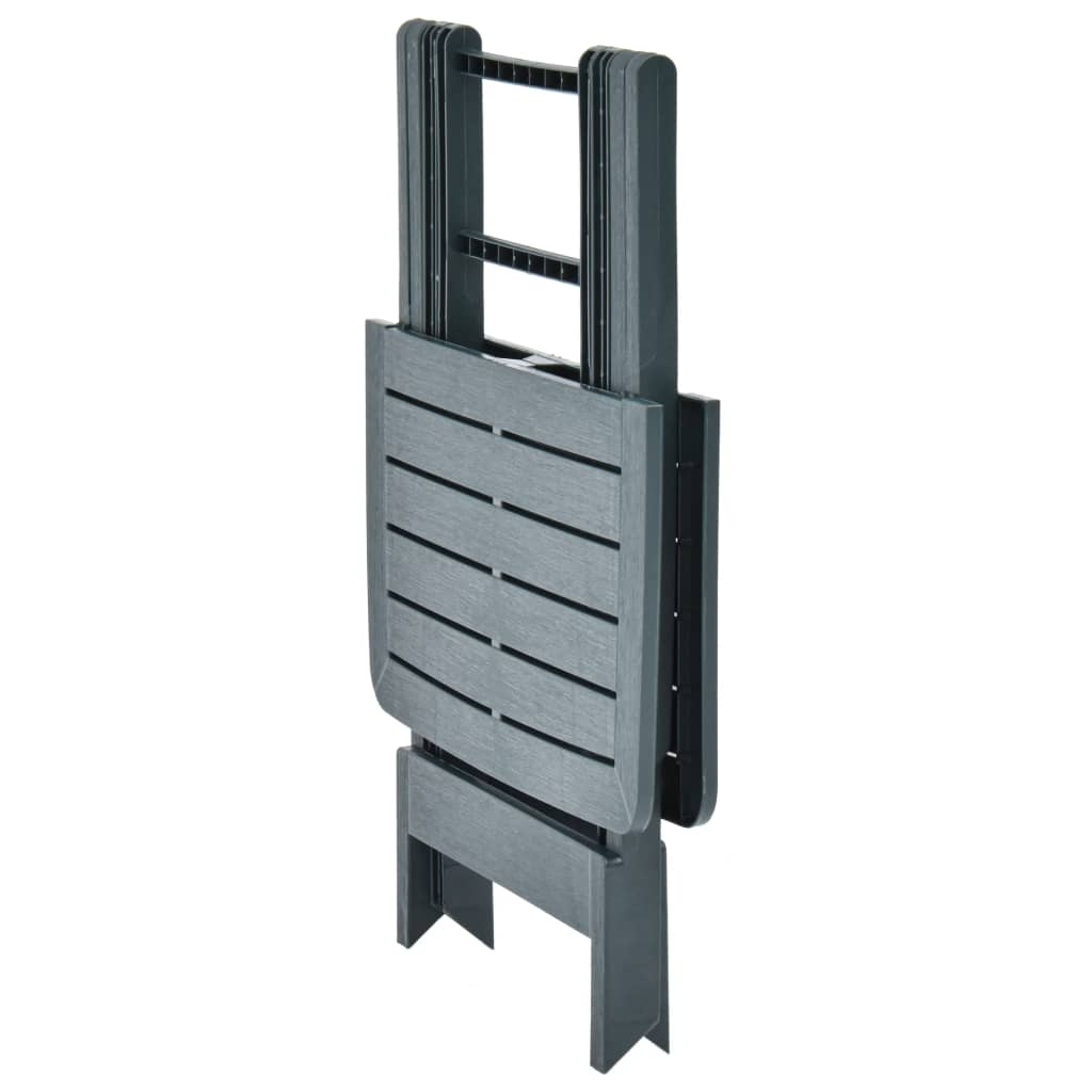 VidaXL Tuintafel inklapbaar 79x72x70 cm kunststof groen