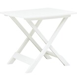VidaXL Tuintafel inklapbaar 79x72x70 cm kunststof wit