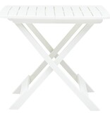 VidaXL Tuintafel inklapbaar 79x72x70 cm kunststof wit