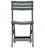 VidaXL Tuinstoelen inklapbaar 2 st kunststof groen