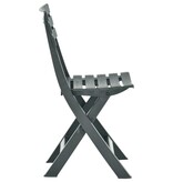 VidaXL Tuinstoelen inklapbaar 2 st kunststof groen