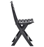 VidaXL Tuinstoelen inklapbaar 2 st kunststof antraciet