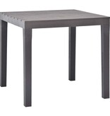 VidaXL Tuintafel 78x78x72 cm kunststof mokka