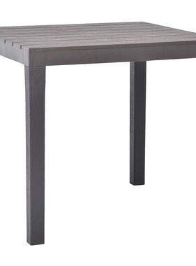 VidaXL Tuintafel 78x78x72 cm kunststof mokka