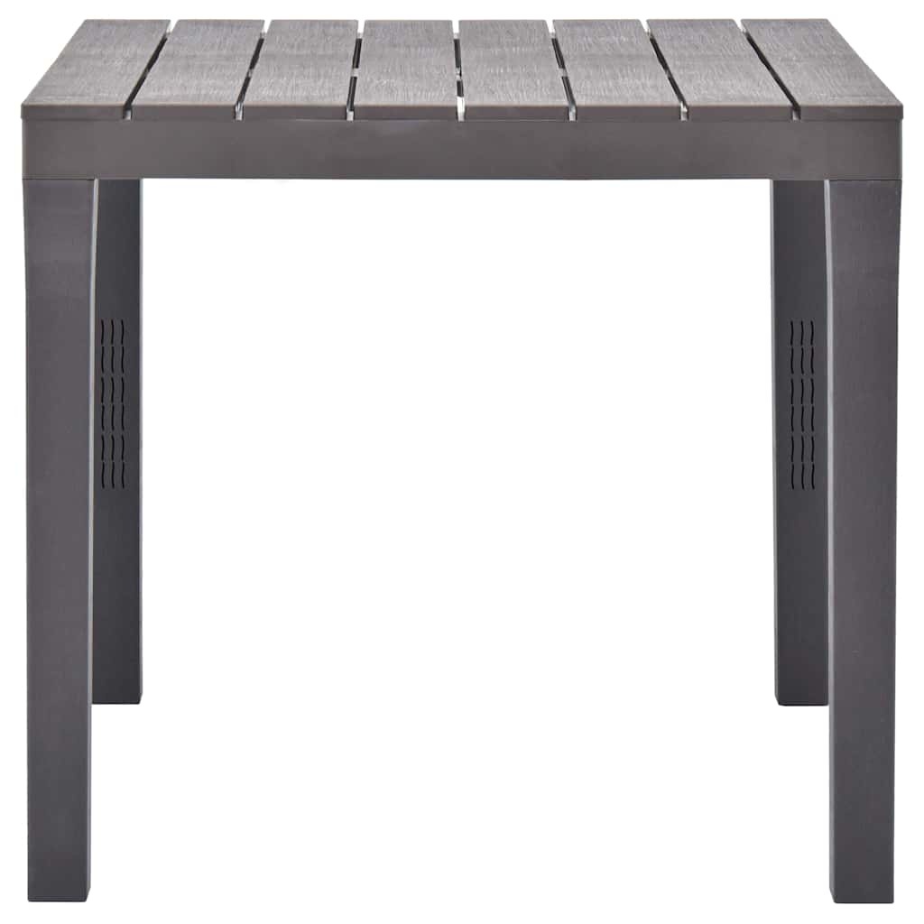 VidaXL Tuintafel 78x78x72 cm kunststof mokka