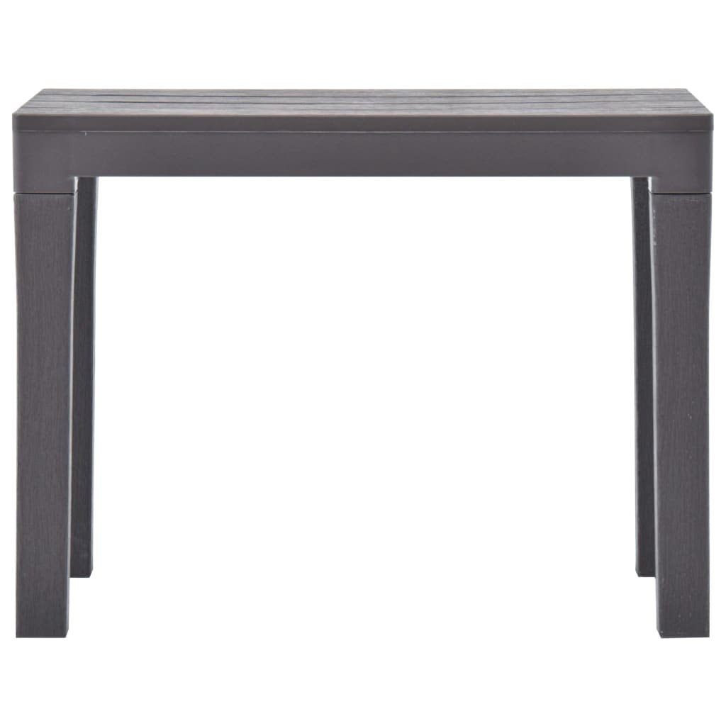 VidaXL Tuinbanken 2 st kunststof mokka