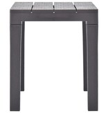 VidaXL Tuinbanken 2 st kunststof mokka