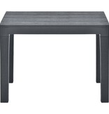 VidaXL Tuinbanken 2 st kunststof antraciet