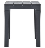 VidaXL Tuinbanken 2 st kunststof antraciet