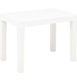 VidaXL Tuinbanken 2 st kunststof wit