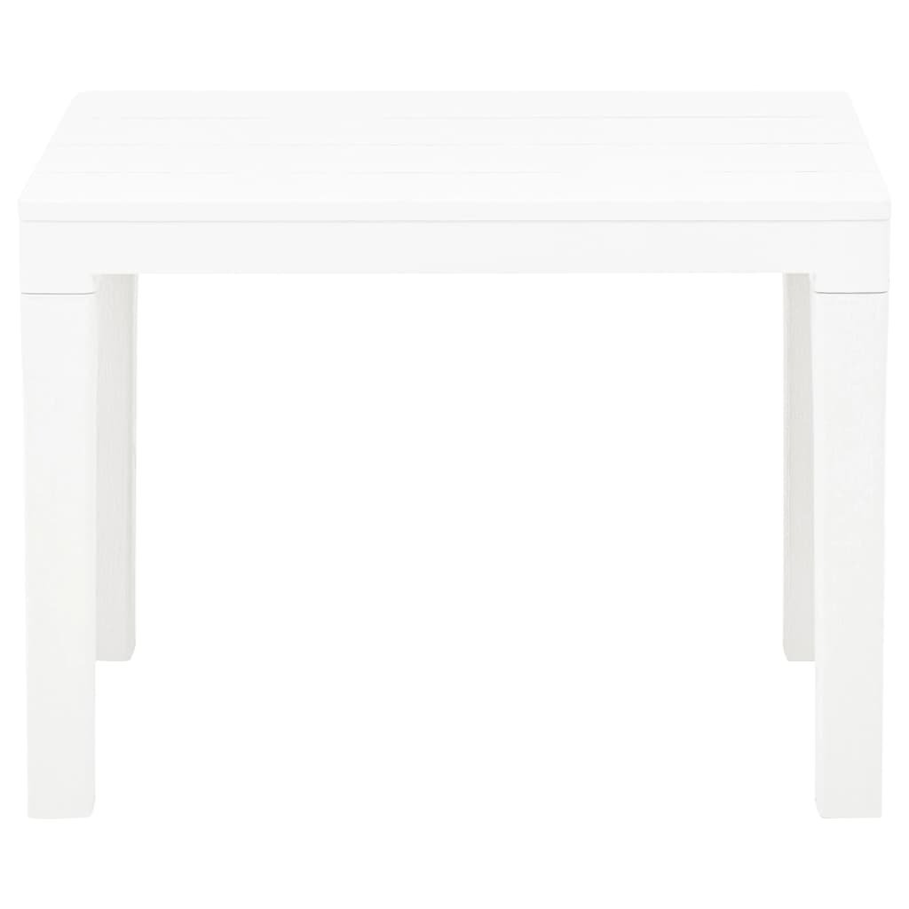 VidaXL Tuinbanken 2 st kunststof wit