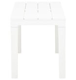 VidaXL Tuinbanken 2 st kunststof wit