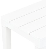 VidaXL Tuinbanken 2 st kunststof wit