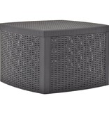 VidaXL Bijzettafel 54x54x36,5 cm kunststof mokka