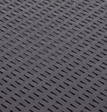 VidaXL Bijzettafel 54x54x36,5 cm kunststof mokka