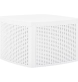 VidaXL Bijzettafel 54x54x36,5 cm kunststof wit