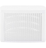 VidaXL Bijzettafel 54x54x36,5 cm kunststof wit