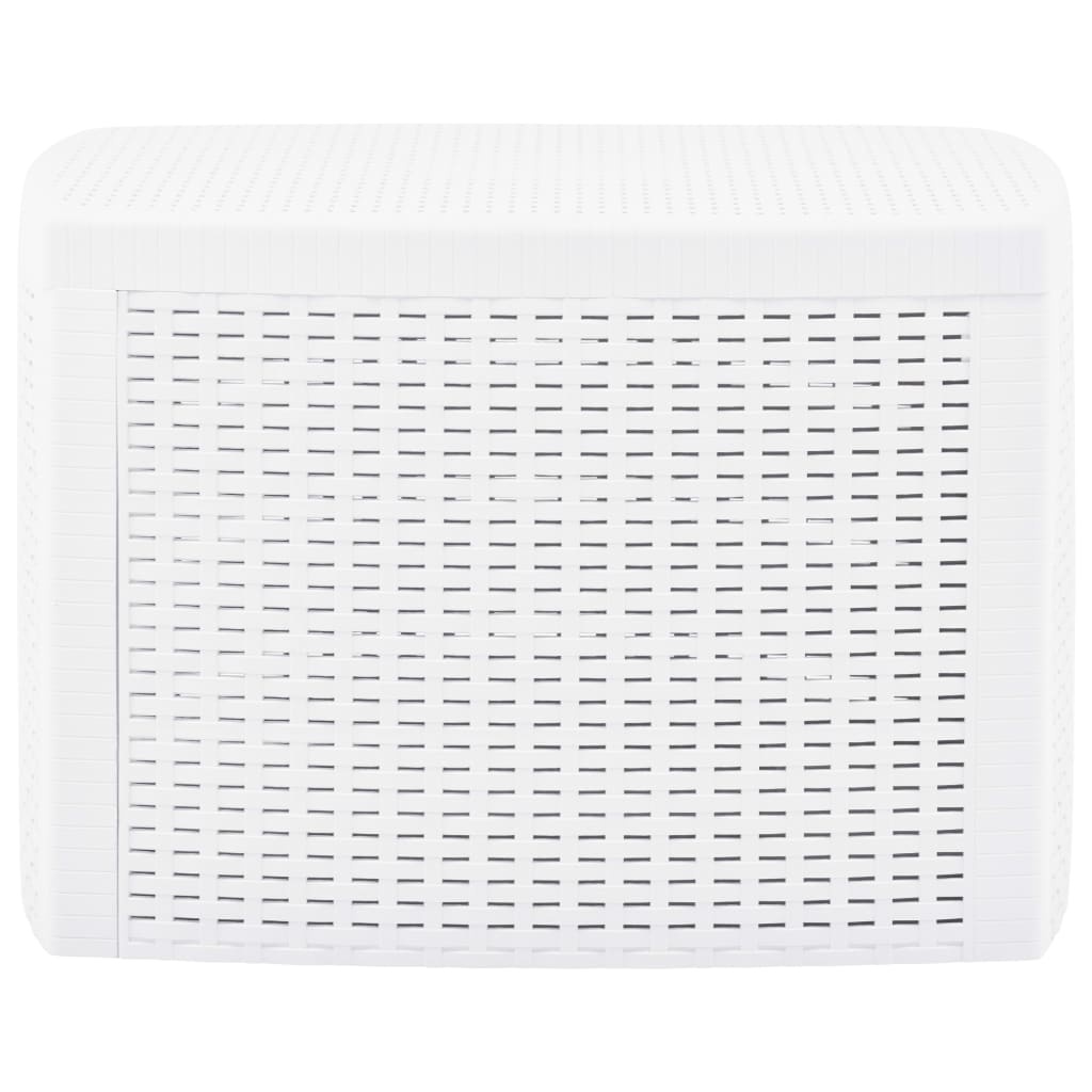 VidaXL Bijzettafel 54x54x36,5 cm kunststof wit