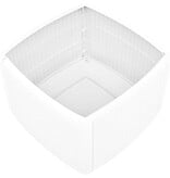 VidaXL Bijzettafel 54x54x36,5 cm kunststof wit