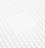 VidaXL Bijzettafel 54x54x36,5 cm kunststof wit