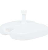 VidaXL Parasolvoet gevuld met zand/water 16 L kunststof wit