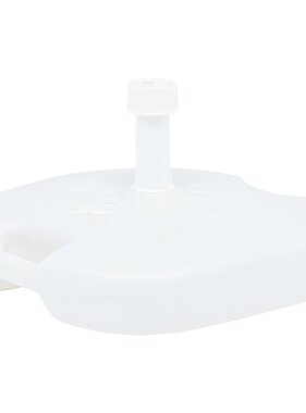 VidaXL Parasolvoet gevuld met zand/water 16 L kunststof wit