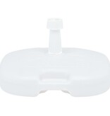 VidaXL Parasolvoet gevuld met zand/water 16 L kunststof wit