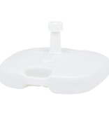 VidaXL Parasolvoet gevuld met zand/water 16 L kunststof wit