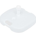 VidaXL Parasolvoet gevuld met zand/water 16 L kunststof wit