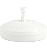 VidaXL Parasolvoet gevuld met zand/water 20 L kunststof rattan wit