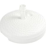 VidaXL Parasolvoet gevuld met zand/water 20 L kunststof rattan wit
