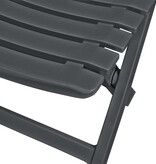 VidaXL 3-delige Bistroset inklapbaar kunststof antraciet