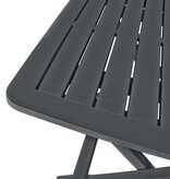 VidaXL 3-delige Bistroset inklapbaar kunststof antraciet