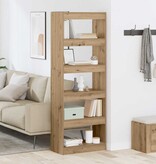 VidaXL Boekenkast artisanaal eikenkleurig 60 x 30 x 166 cm