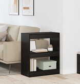 VidaXL Boekenkast Zwart eiken 60 x 30 x 72 cm Bewerkt hout