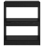 VidaXL Boekenkast Zwart eiken 60 x 30 x 72 cm Bewerkt hout