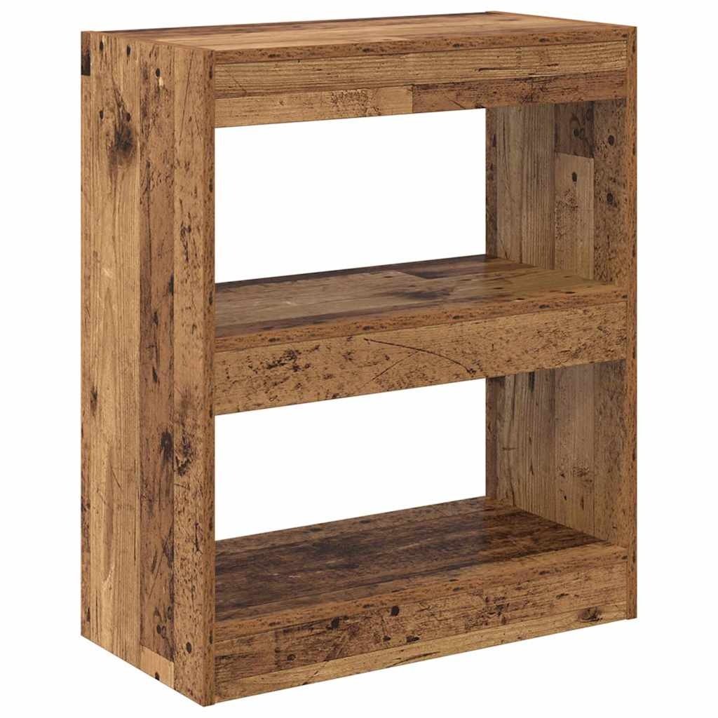VidaXL Boekenkast Oud hout 60 x 30 x 72 cm Bewerkt hout