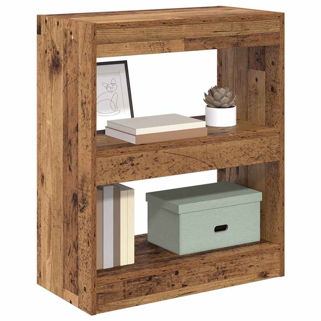 VidaXL Boekenkast Oud hout 60 x 30 x 72 cm Bewerkt hout