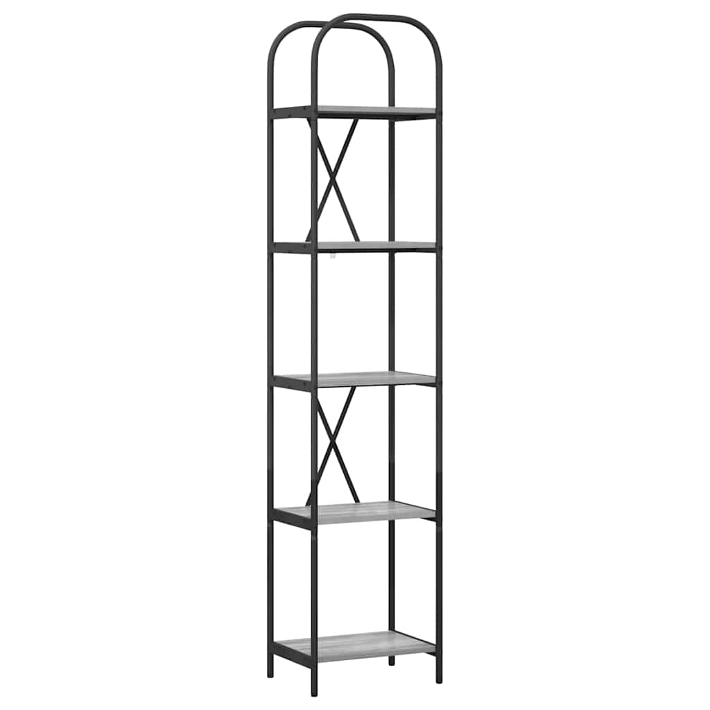 VidaXL Boekenkast Grijs sonoma 40 x 30 x 183 cm Bewerkt hout