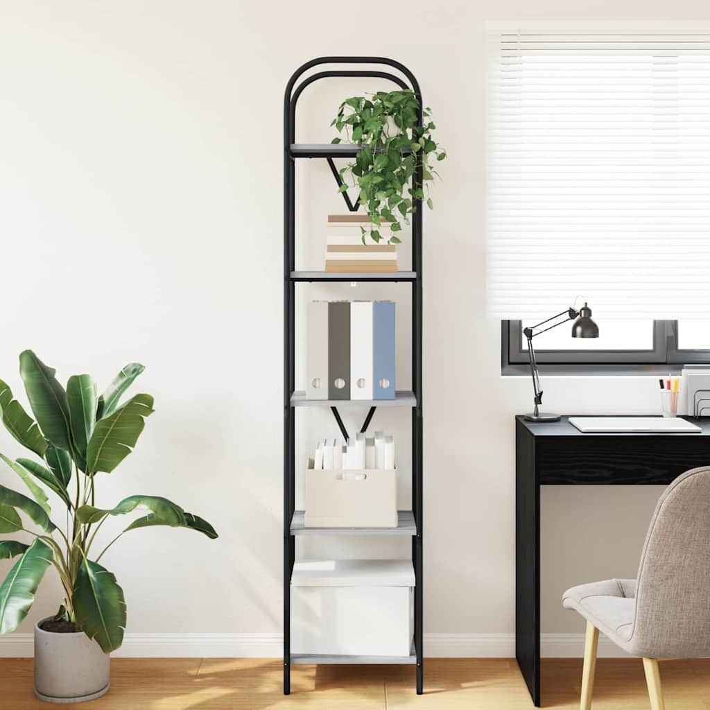 VidaXL Boekenkast Grijs sonoma 40 x 30 x 183 cm Bewerkt hout