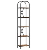 VidaXL Boekenkast Gerookt eiken 40 x 30 x 183 cm Bewerkt hout