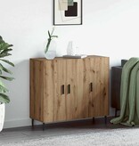 VidaXL Dressoir Bruin 90 x 34 x 80 cm Bewerkt hout