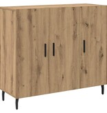 VidaXL Dressoir Bruin 90 x 34 x 80 cm Bewerkt hout