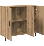 VidaXL Dressoir Bruin 90 x 34 x 80 cm Bewerkt hout