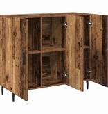 VidaXL Dressoir Bruin 90 x 34 x 80 cm Bewerkt hout