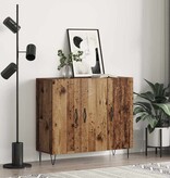VidaXL Dressoir Oud hout 90 x 34 x 80 cm Bewerkt hout